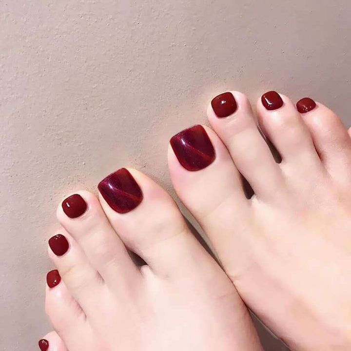 Sparkling Gel Toe Nail Art Kalsten