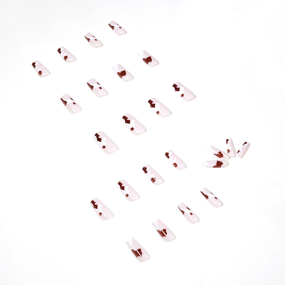 Artistic acrylic nails with elegant gradient and creative designs Kalsten