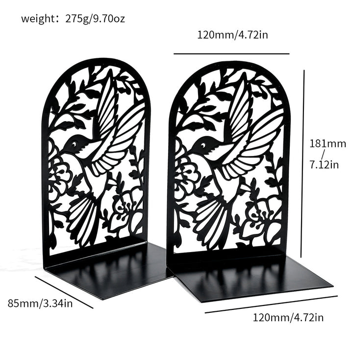 Artistic Hummingbird Decorative Bookends