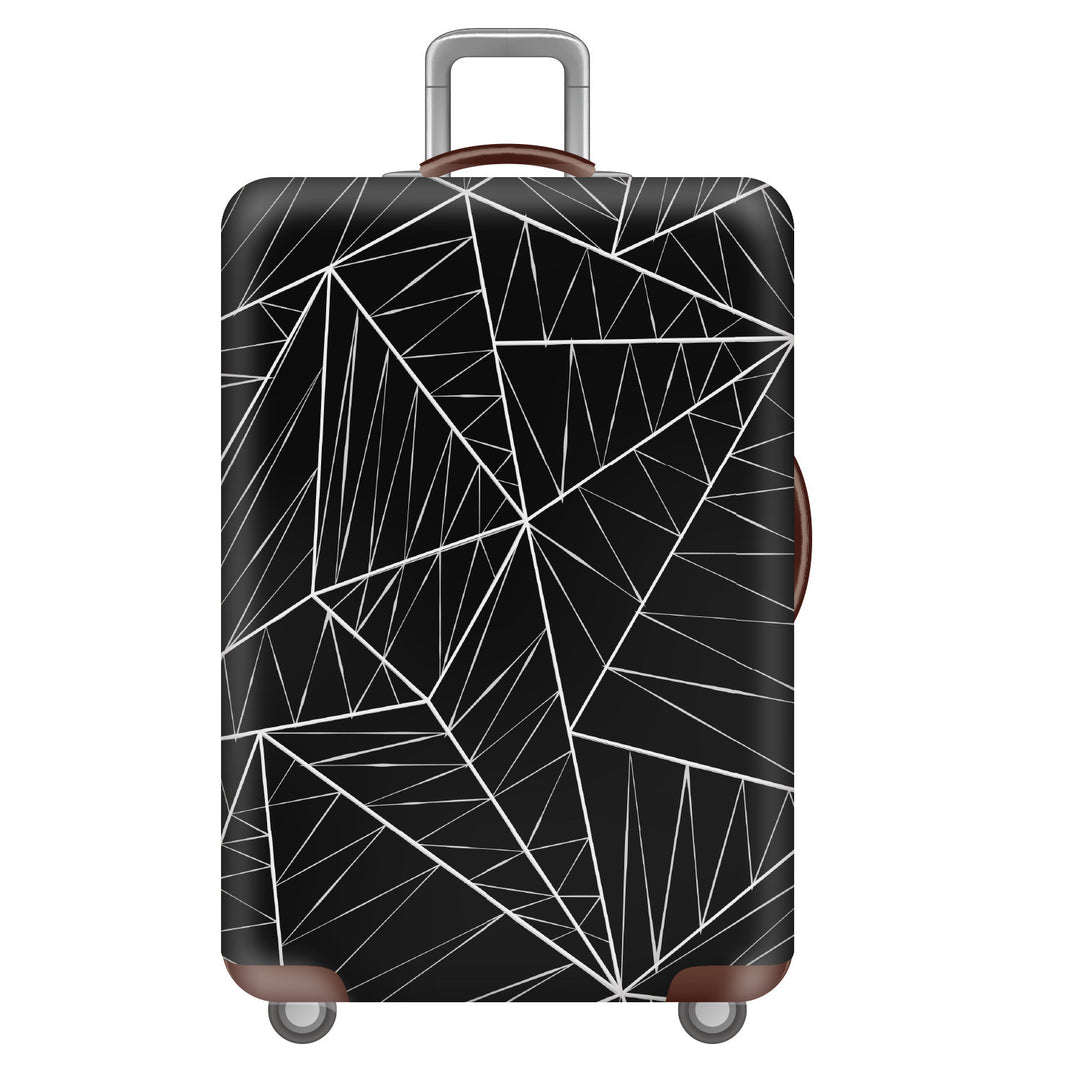 Unisex non-elastic suitcase cover with tropical leaf pattern, stretch protective cover for hard shell and soft case Kalsten