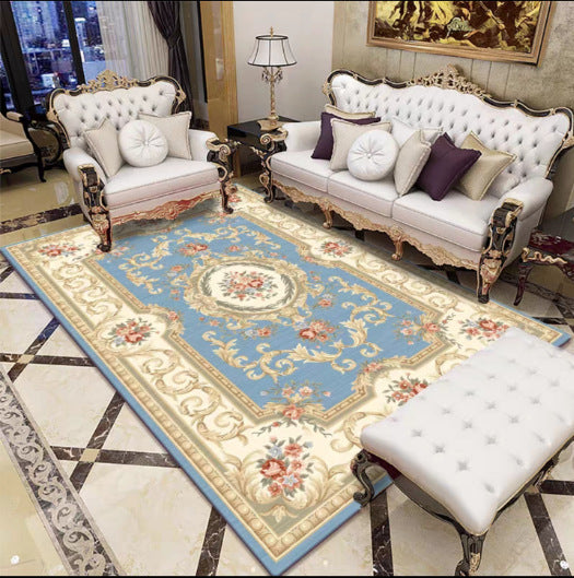 Elegant Floral Woven Area Rug