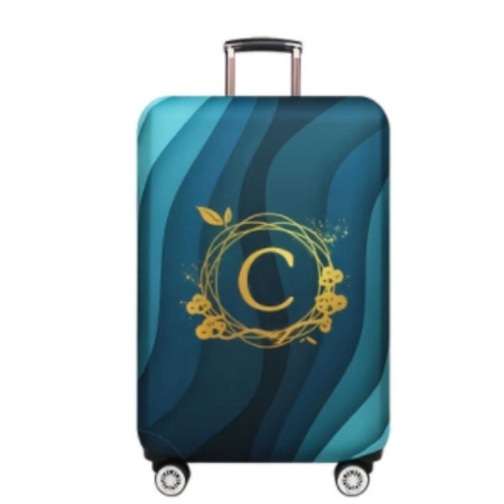 Women's Hard Shell Suitcase with Modern Wave Pattern Kalsten