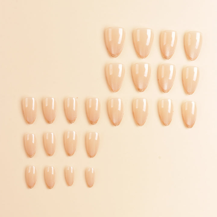 Elegant Ombre Glitter Nail Tips Kalsten