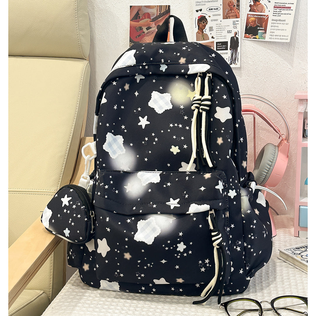 Cartoon-Embellished Casual Backpack Kalsten