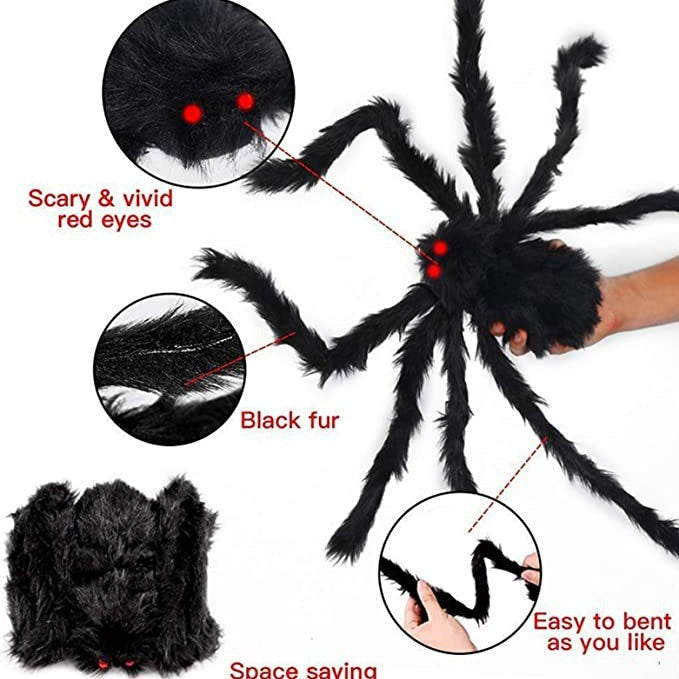 Creepy Realistic Plush Spider Decoration Kalsten