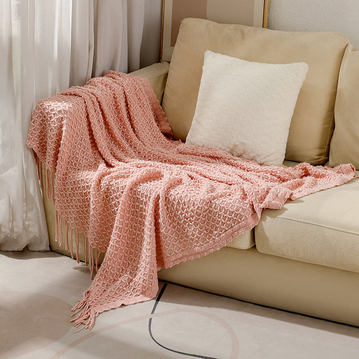 Decorative Woven Throw Blanket