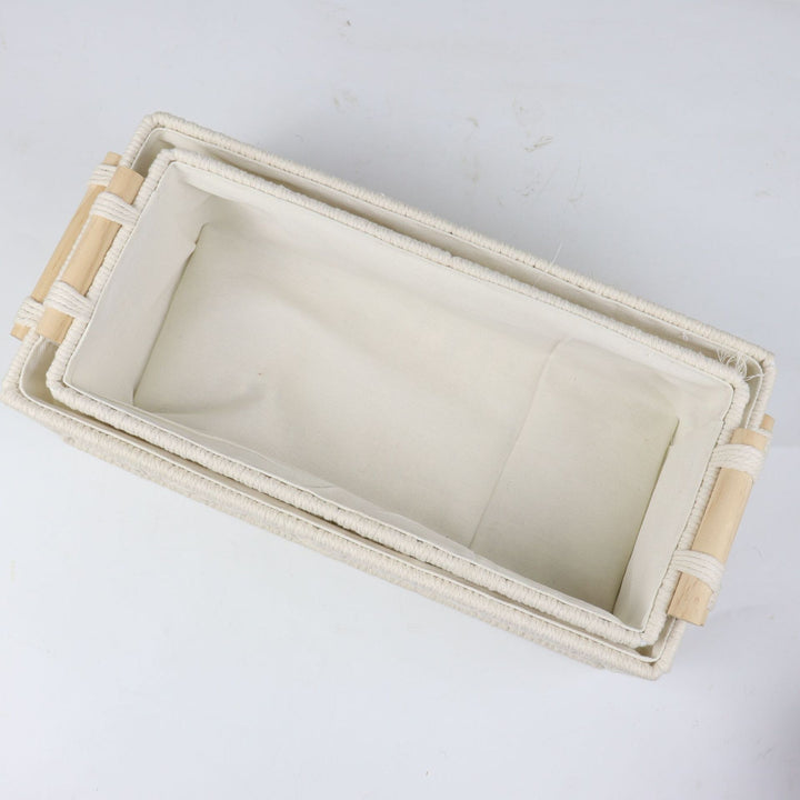 Storage basket with macrame pattern Kalsten