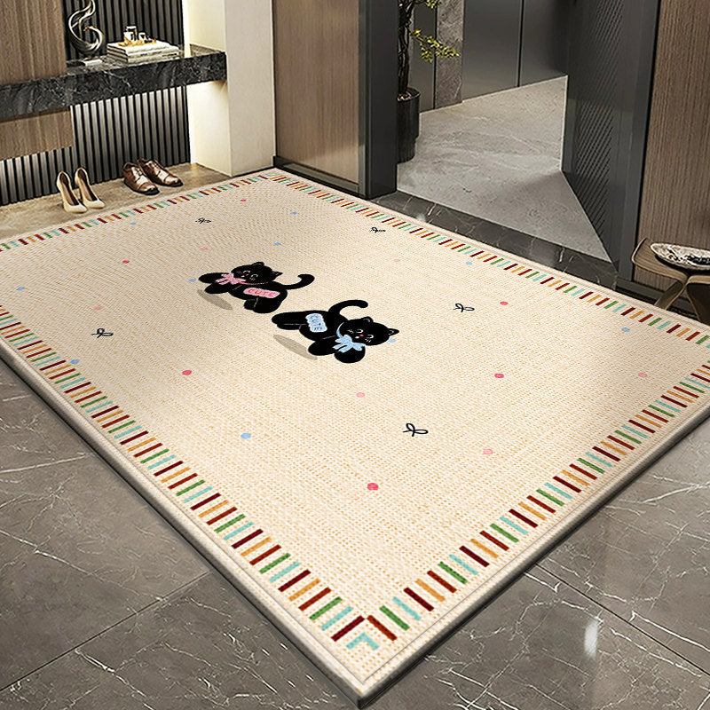 Children's Playful Circus-Themed Area Rug