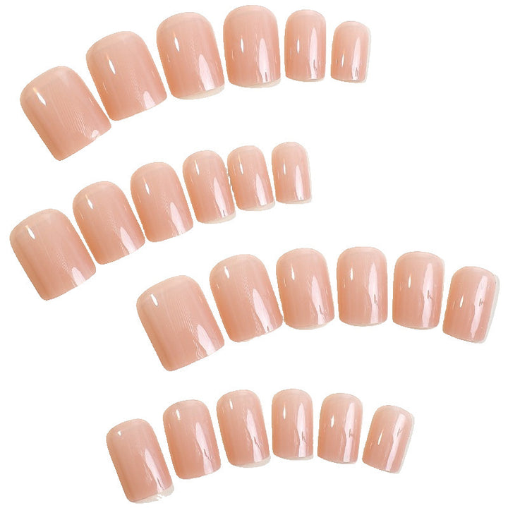 Acrylic nail set with elegant, natural finish Kalsten