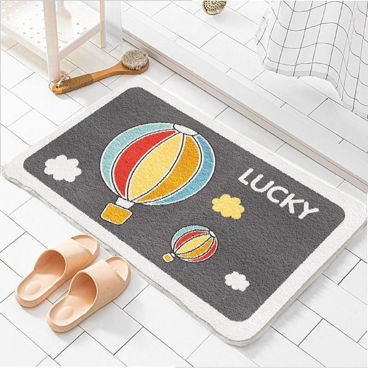 Plush Bathroom Quote Mat