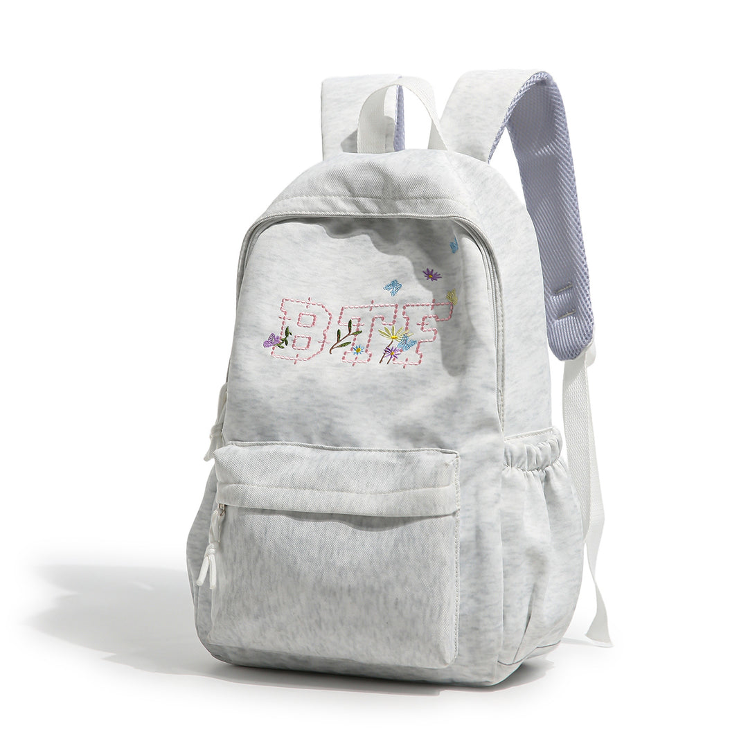 Embroidered Floral Casual Backpack Kalsten