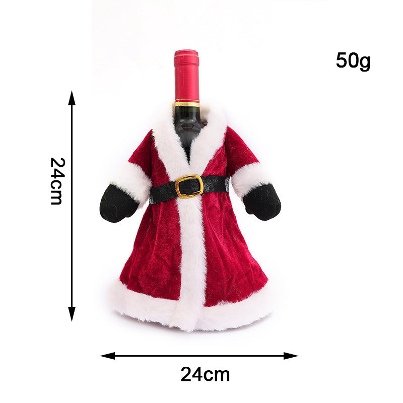 Christmas bottle wrapping
