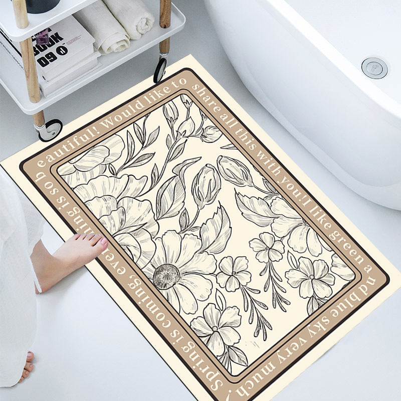 Elegant Decorative Bathroom Mat