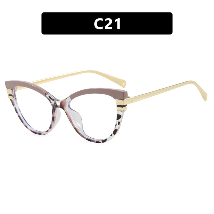 Ladies Cat-Eye Sunglasses with Elegant Metal Accents Kalsten