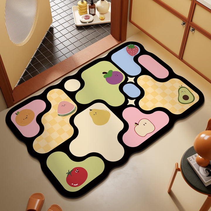 Playful Puzzle-Themed Area Mat