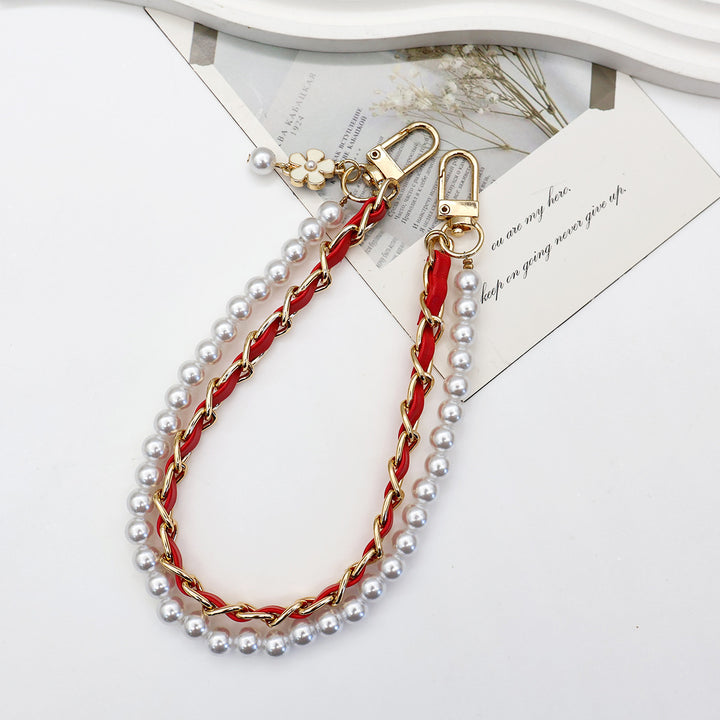 Stylish Pearl-Embellished Eyewear Chain Kalsten