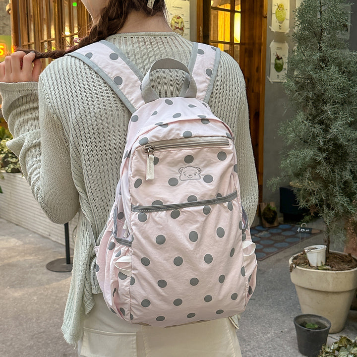 Casual Polka Dot Backpack Kalsten