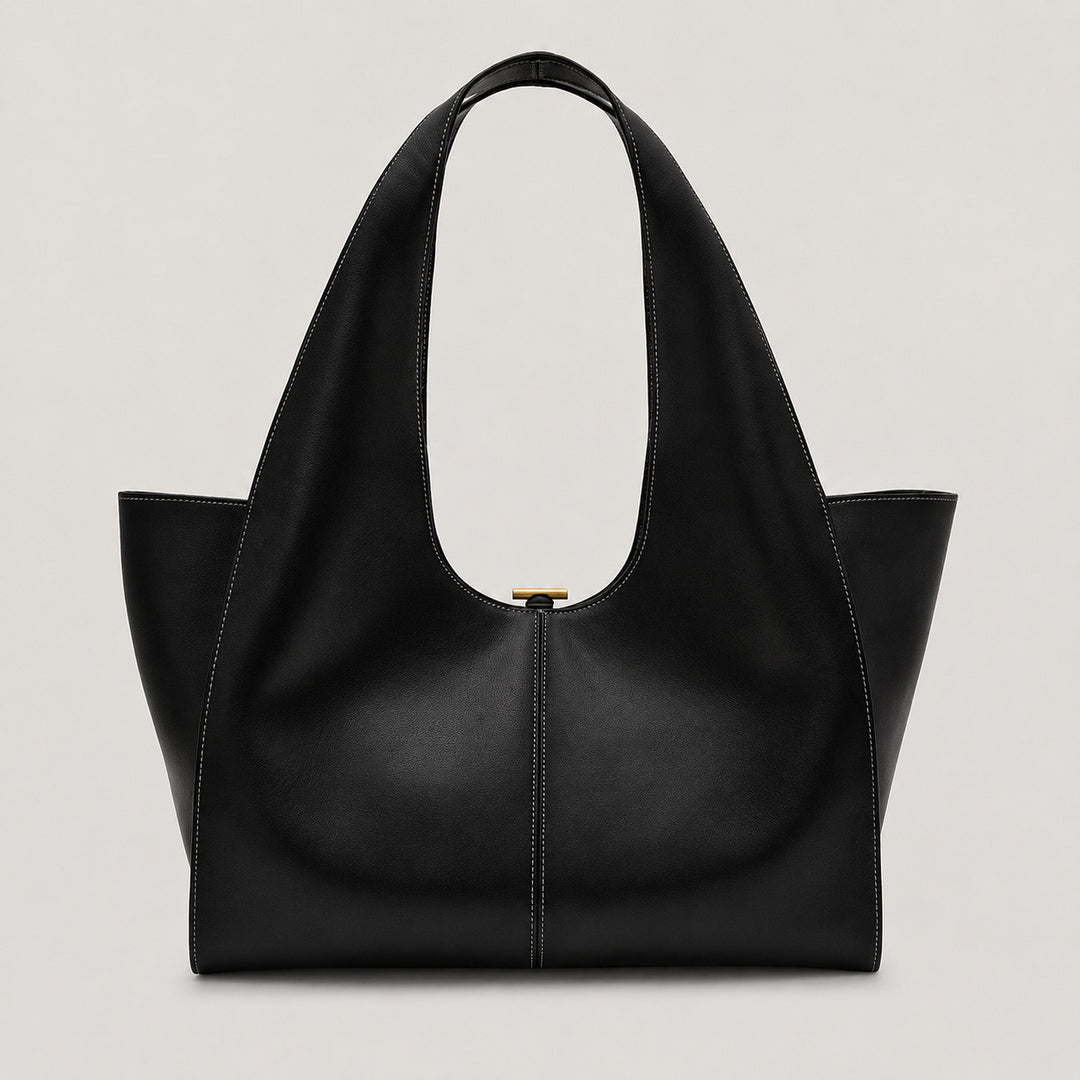 Sleek Structured Tote Handbag