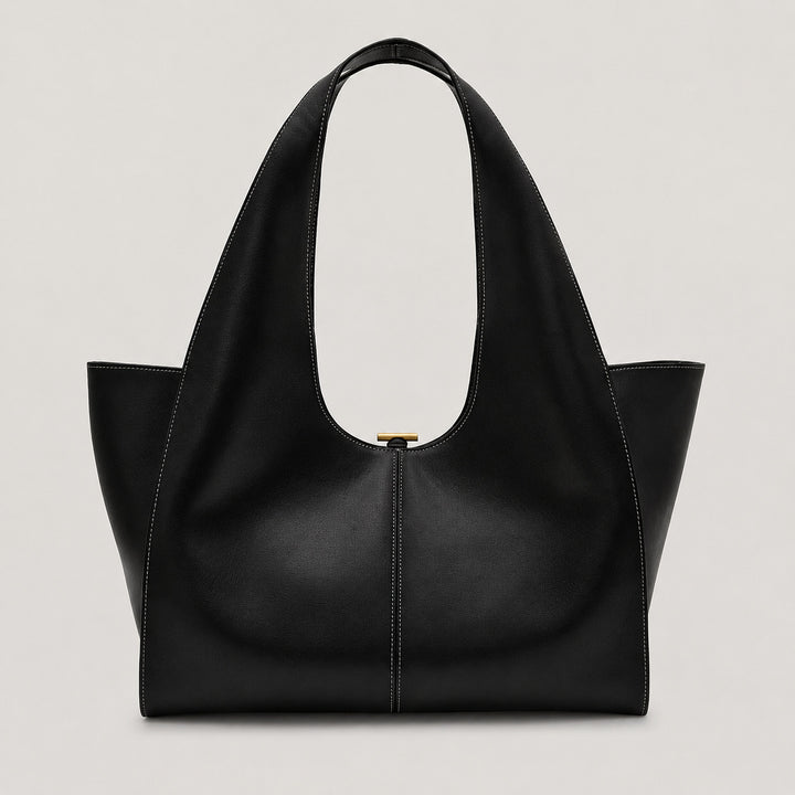 Sleek Structured Tote Handbag