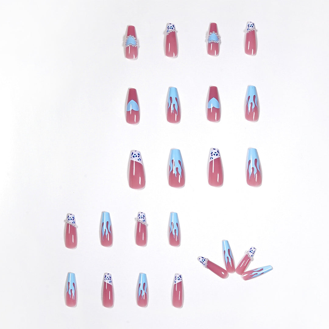 Artful stiletto nails in creative design Kalsten