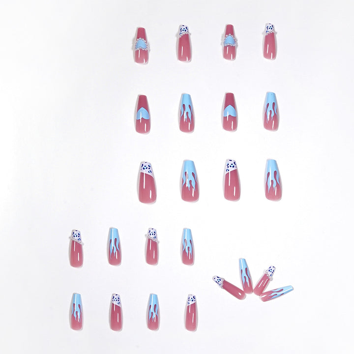 Artful stiletto nails in creative design Kalsten