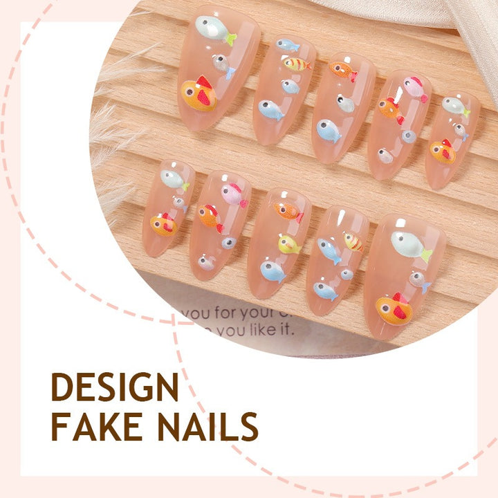 Nail art set with creative animal and fish motifs Kalsten