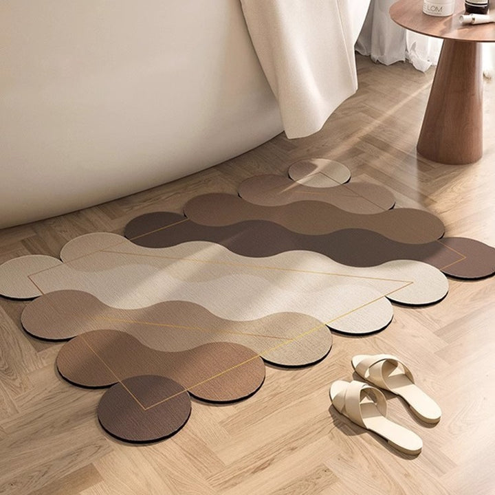 Abstract Shaped Bath Mat Kalsten