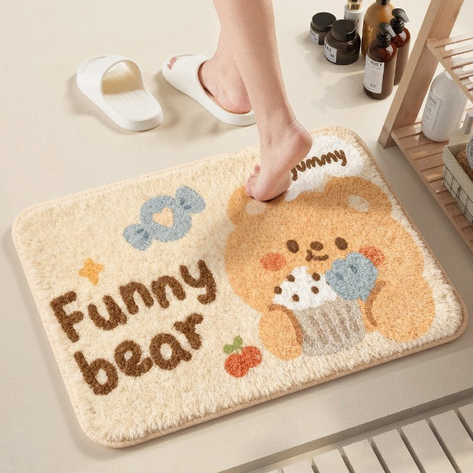 Cute Cat-Themed Bath Mat
