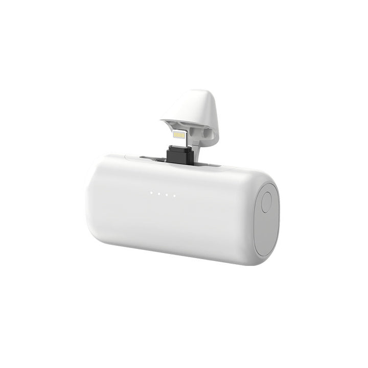 Portable power bank with integrated Lightning cable and LED charging indicator Kalsten