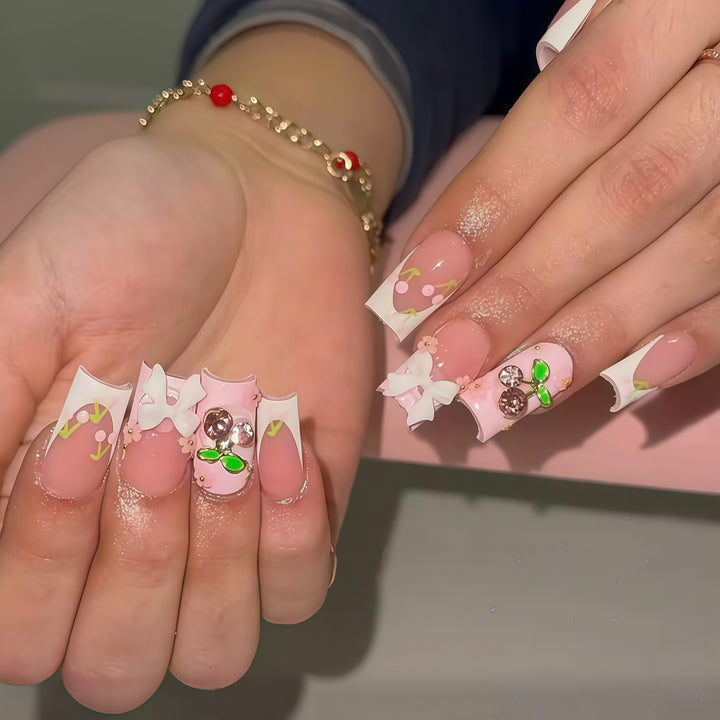 Floral-Inspired Press-On Nail Enhancements Kalsten
