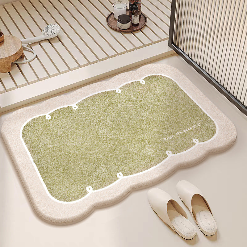 Plush Cloud-Shaped Bath Mat