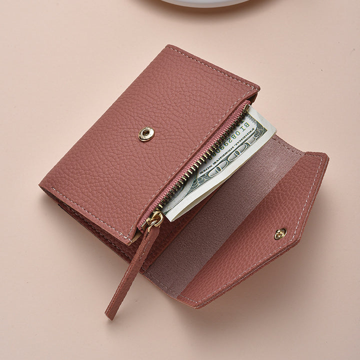 Textured Leather Coin Wallet Kalsten