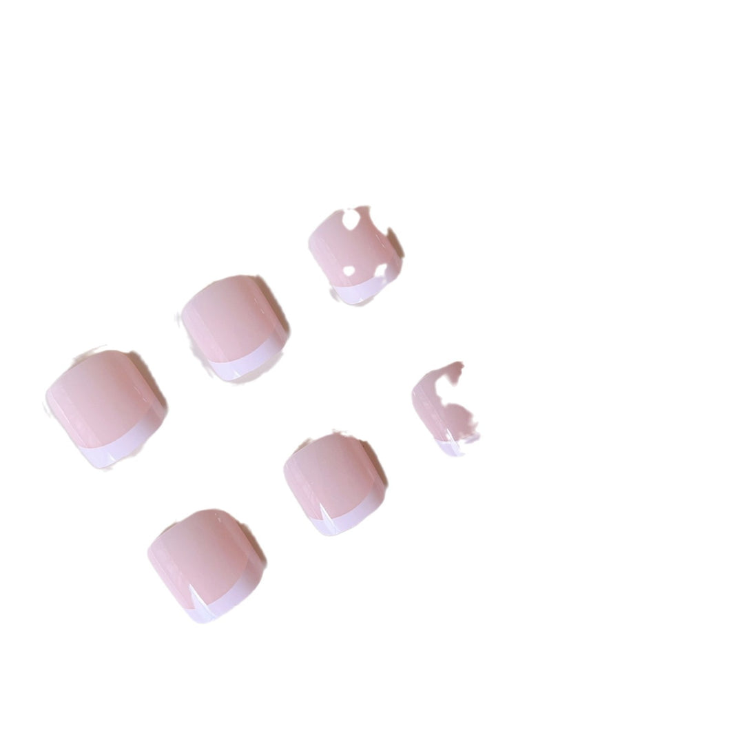 Decorative Press-On Toenails with Elegant Accents Kalsten