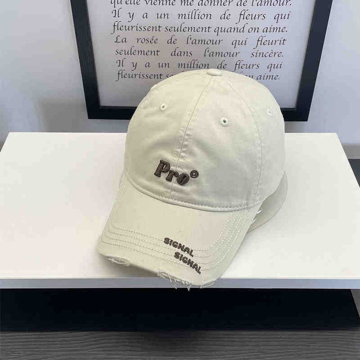 Women's Casual Distressed Embroidered Baseball Cap Kalsten