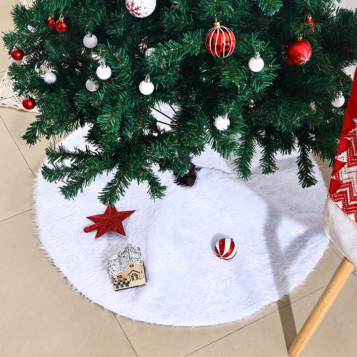 Stylish Christmas tree skirt made of plush Kalsten
