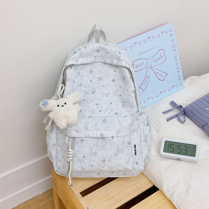 Cute Star-Printed Backpack