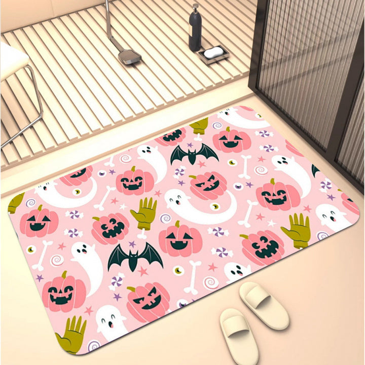 Halloween-Themed Decorative Bath Mat