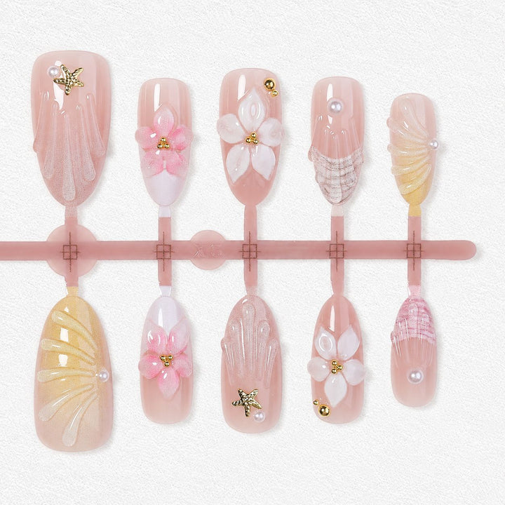 Premium Artifical Nails with Floral Designs Kalsten