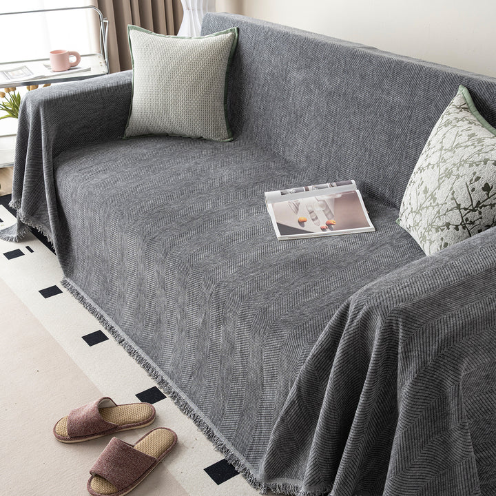 Textured Sofa Throw Blanket
