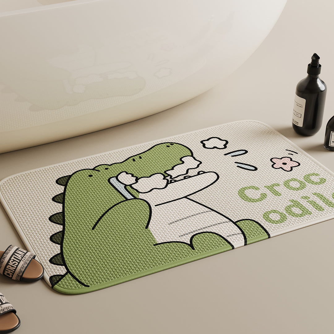Decorative Cat-Themed Bath Mat Kalsten