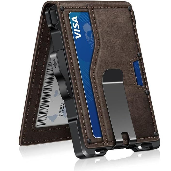 Ultra-Slim RFID-Blocking Cardholder Wallet Kalsten