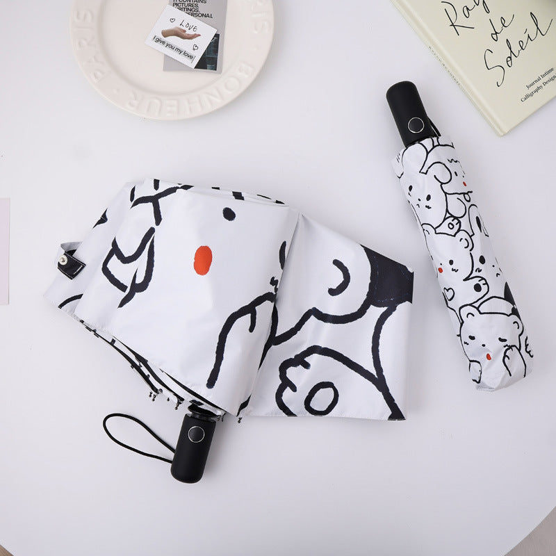 Women's creative folding umbrella with colorful designs Kalsten