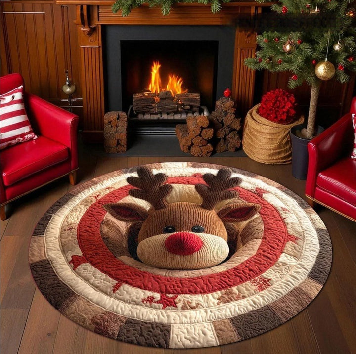 3D Christmas Theme Carpet