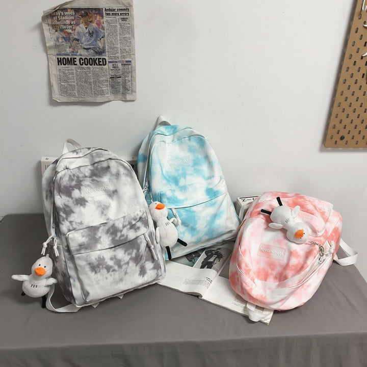 Cloud-Patterned Casual Backpack Kalsten