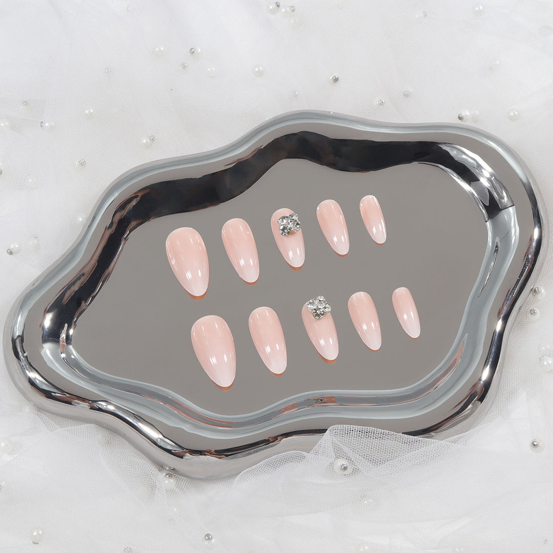 Premium Press-On Nail Set with Elegant Rhinestone Accents Kalsten