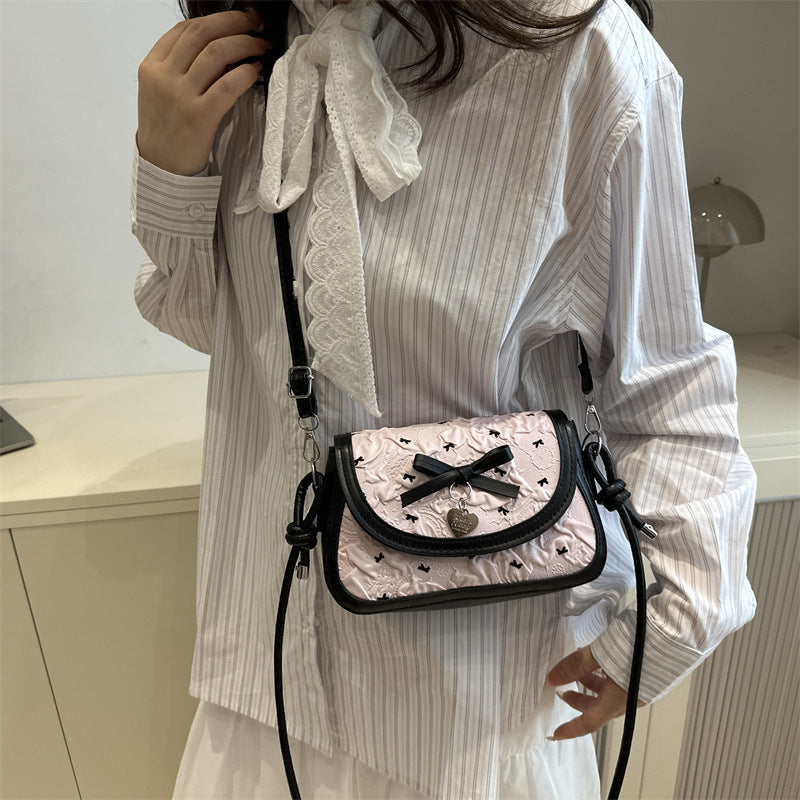 Adorable Bow-Embellished Crossbody Bag Kalsten