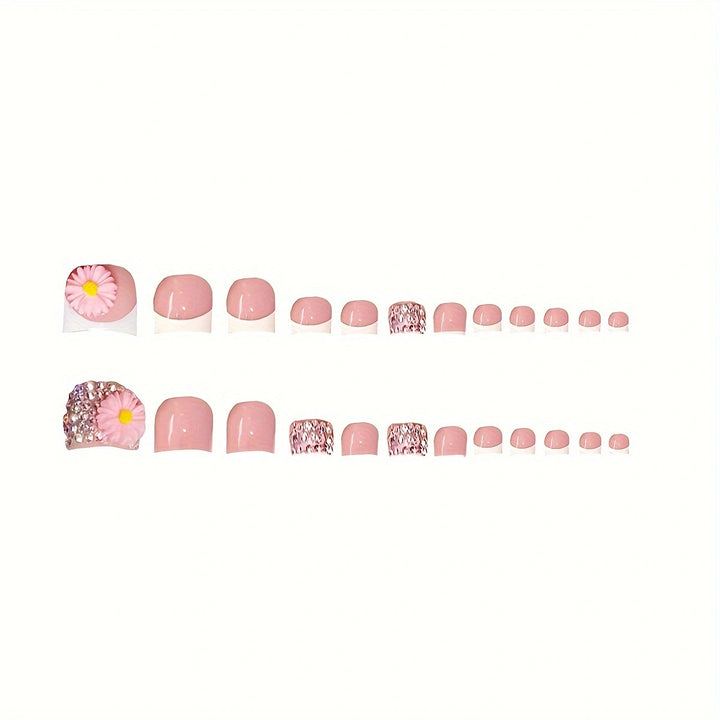Floral-Inspired Press-On Nail Art Set Kalsten