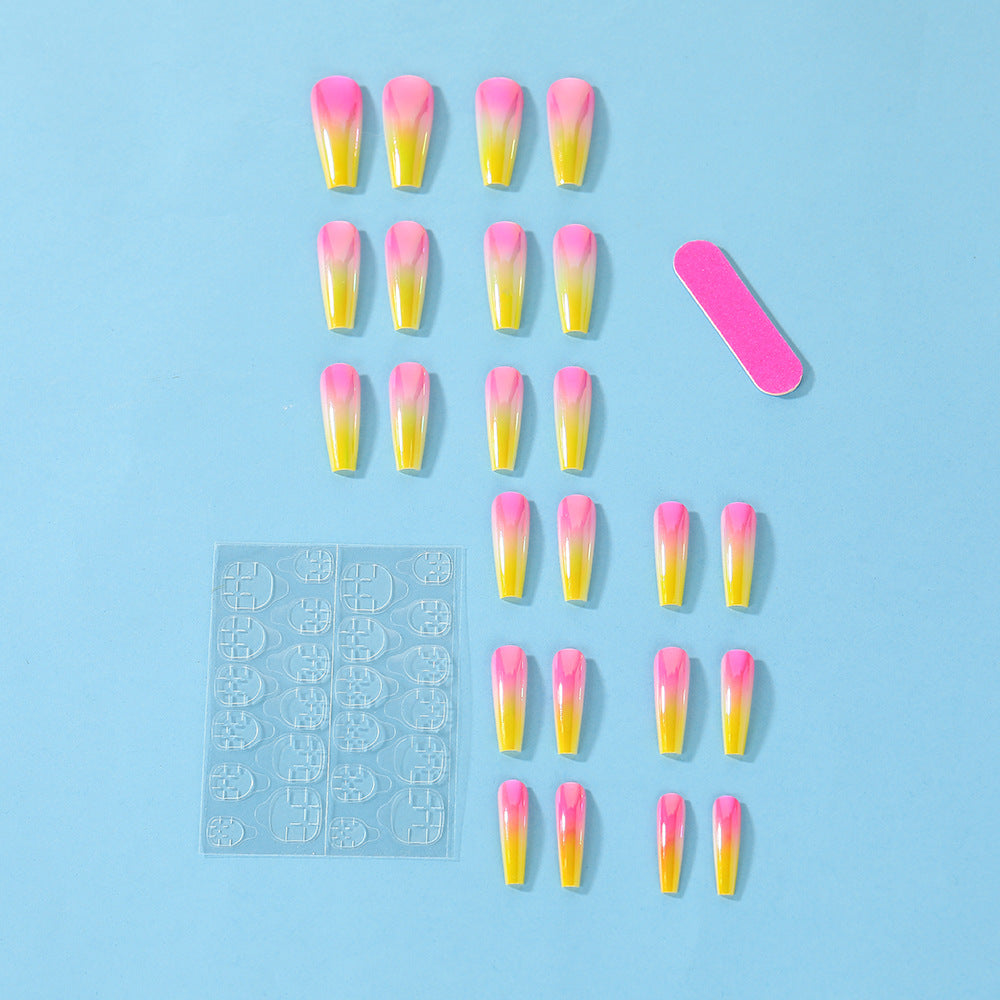 Artificial nail tips in modern ombre design Kalsten
