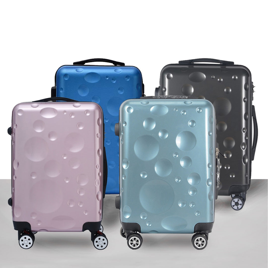 Unisex Modern Bubble-Pattern Hard Shell Spinner Suitcase Kalsten