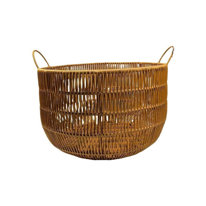 Large Round Handcrafted Woven Storage Basket Kalsten